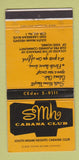 Matchbook Cover - South Miami Heights Cabana Club FL WEAR 30 Strike