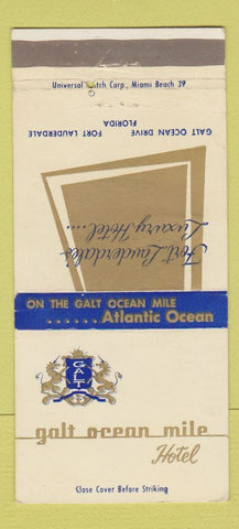 Matchbook Cover - Galt Ocean Mile Hotel Fort Lauderdale FL 30 Strike