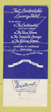 Matchbook Cover - Galt Ocean Mile Hotel Fort Lauderdale FL 30 Strike