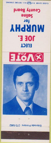 Matchbook Cover - Joe Murphy Saline County Board