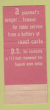 Matchbook Cover - El Prado Restaurant San Francisco CA WEAR 30 Strike