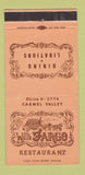 Matchbook Cover - Will's Fargo Restaurant Carmel Valley CA 30 Strike