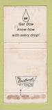 Matchbook Cover - Bay oil gas Dow WEAR 30 Strike