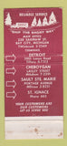 Matchbook Cover - Short Freight Lines Bay City MI 30 Stick
