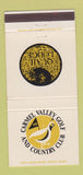 Matchbook Cover - Carmel Valley Golf and Country Club Quail Lodge CA 30 Strike