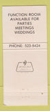 Matchbook Cover - Barbara & Benny's Hole in the Wall Boston MA 30 Strike
