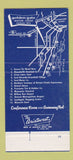 Matchbook Cover - Golden Gate Motor Lodge Southgate MI SAMPLE 30 Strike