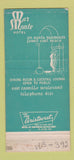 Matchbook Cover - Mar Monte Hotel Santa Barbara CA 30 Strike