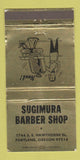 Matchbook Cover - Sugimura Barber Shop Portland OR 30 Strike