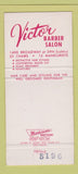 Matchbook Cover - Victor Barber Salon New York City 30 Strike