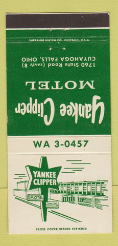 Matchbook Cover - Yankee Clipper Motel Cuyahoga Falls OH 30 Strike