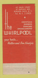 Matchbook Cover - The Whirlpool Niagara Falls NY 30 Strike