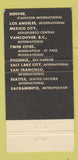 Matchbook Cover - Horizon Club Western Airlines 30 Strike