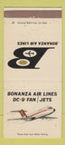 Matchbook Cover - Bonanza Airlines 30 Strike