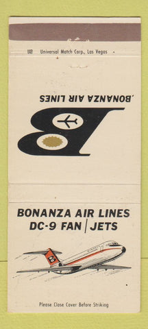 Matchbook Cover - Bonanza Airlines 30 Strike