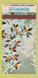 Matchbook Cover - Japan Airlines 747 Garden Jet 30 Strike