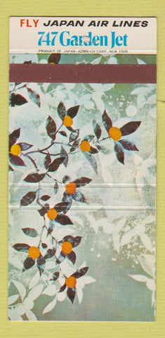 Matchbook Cover - Japan Airlines 747 Garden Jet 30 Strike