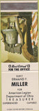 Matchbook Cover - Ermand Miller American Legion election