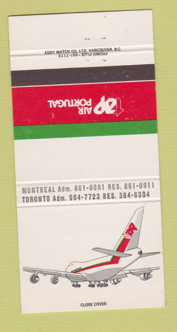 Matchbook Cover - Air Portugal Airline 30 Strike