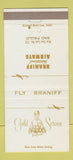 Matchbook Cover - Braniff Airlines Sao Paulo Brazil girlie 30 Strike