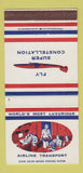 Matchbook Cover - Fly Super Constellation Airline Qantas 30 Strike