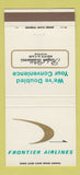 Matchbook Cover - Frontier Airlines 30 Strike