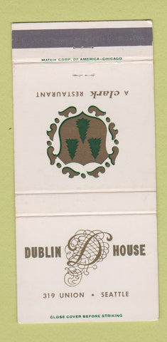 Matchbook Cover - Dublin House Restaurant Seattle WA 30 Strike