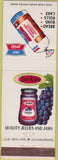 Matchbook Cover - Our Pride Bread Sun Ripe Jelly