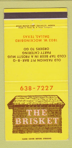 Matchbook Cover - The Brisket Dallas TX BBQ 30 Strike