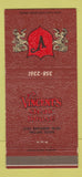 Matchbook Cover - Vincent's Steak House Dallas TX 30 Strike