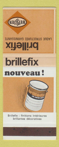 Matchbook Cover - Brillefix Finishes Paris France Paint SAMPLE