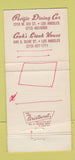 Matchbook Cover - Cook's Steak House Los Angeles CA WRITING 30 Strike