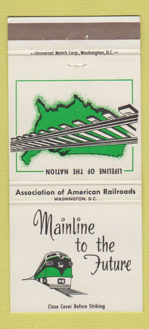Matchbook Cover - Association of American Railroads Washington DC 30 Strike