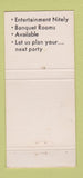 Matchbook Cover - John Henry's Railroad Restaurant St Ann MO 30 Strike