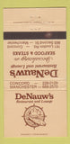 Matchbook Cover - DeNAw's Restaurant Lounge Concord Manchester NH 30 Strike