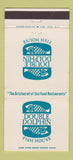 Matchbook Cover - Double Dolphin Fish House New York City 30 Strike