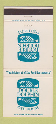 Matchbook Cover - Double Dolphin Fish House New York City 30 Strike