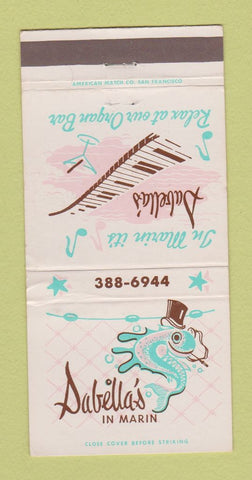 Matchbook Cover - Sabella's Restaurant Marin CA Mill Valley 30 Strike