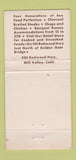 Matchbook Cover - Sabella's Restaurant Marin CA Mill Valley 30 Strike