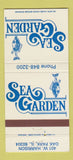 Matchbook Cover - Sea Garden Oak Park IL 30 Strike
