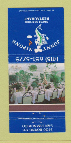 Matchbook Cover - Jonny Nipon's Seafood Restaurant San Francisco CA 30 Strike