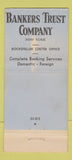 Matchbook Cover - Bankers Trust Company New York City 30 Stick