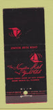 Matchbook Cover - Kingston Hotel Yacht Club Miami Beach FL 21 Strike Feature
