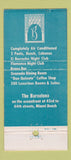 Matchbook Cover - Barcelona Hotel Miami Beach FL 30 Stick