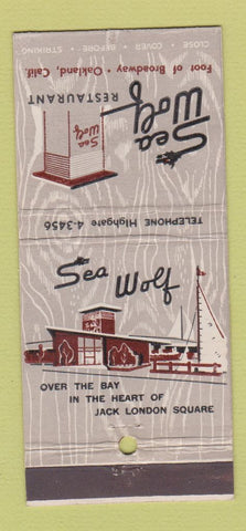 Matchbook Cover - Sea Wolf Restaurant Oakland CA 30 Stick