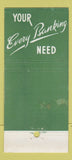 Matchbook Cover - Brotherhood State Bank Kansas City KS 30 Stick