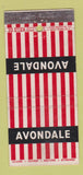 Matchbook Cover - Avondale Pressed Cottons WEAR 30 Stick