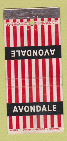 Matchbook Cover - Avondale Pressed Cottons WEAR 30 Stick