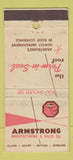 Matchbook Cover - Armstrong Roof Covers Monterey Park CA WEAR 30 Stick