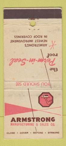Matchbook Cover - Armstrong Roof Covers Monterey Park CA WEAR 30 Stick